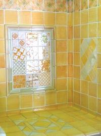 Salle de bain couleur MANDARINE