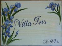 Plaque de villa sur Lave émaillée